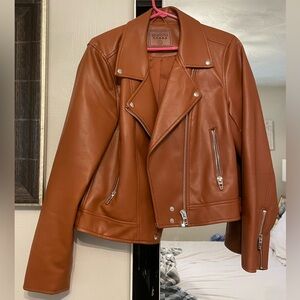 Blank NYC faux leather moto jacket